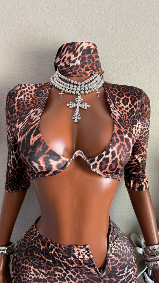 BELLAMY LEOPARD CAPRI SET