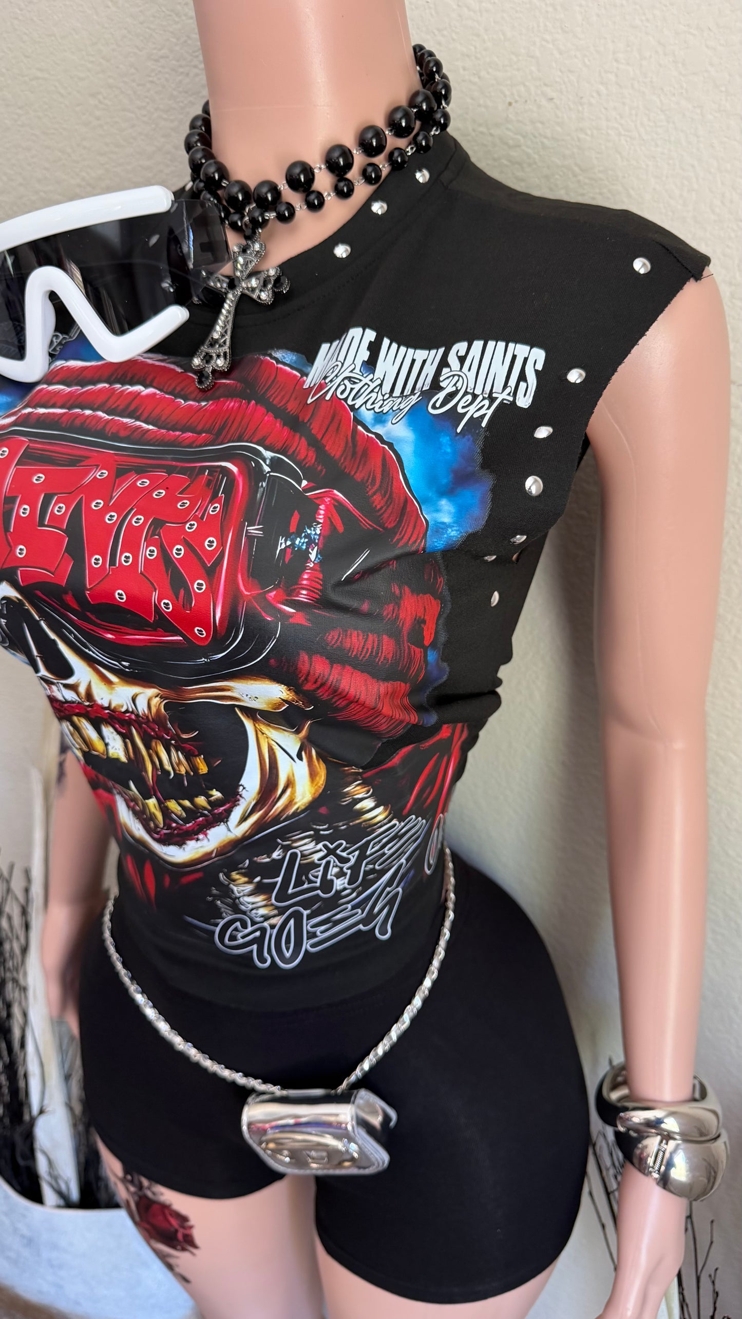 SAVAGE BONES SHORT SET