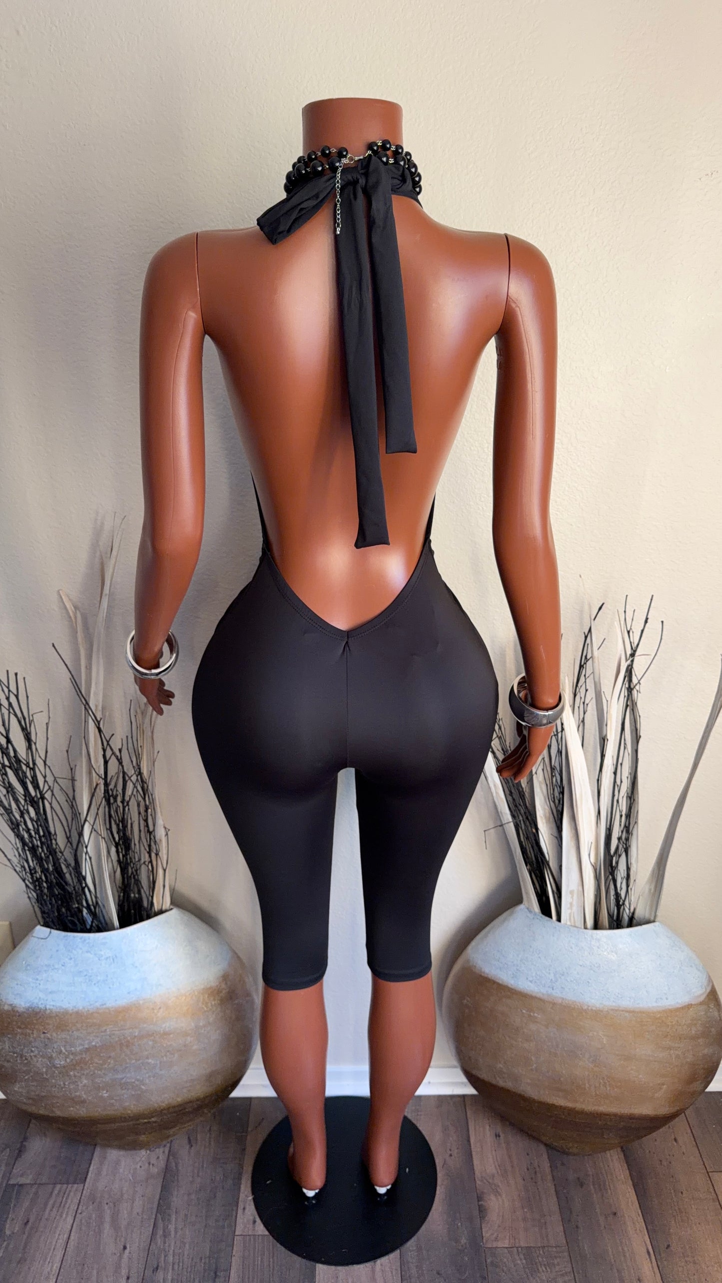 ELEVATED MOOD ROMPER (BLACK)
