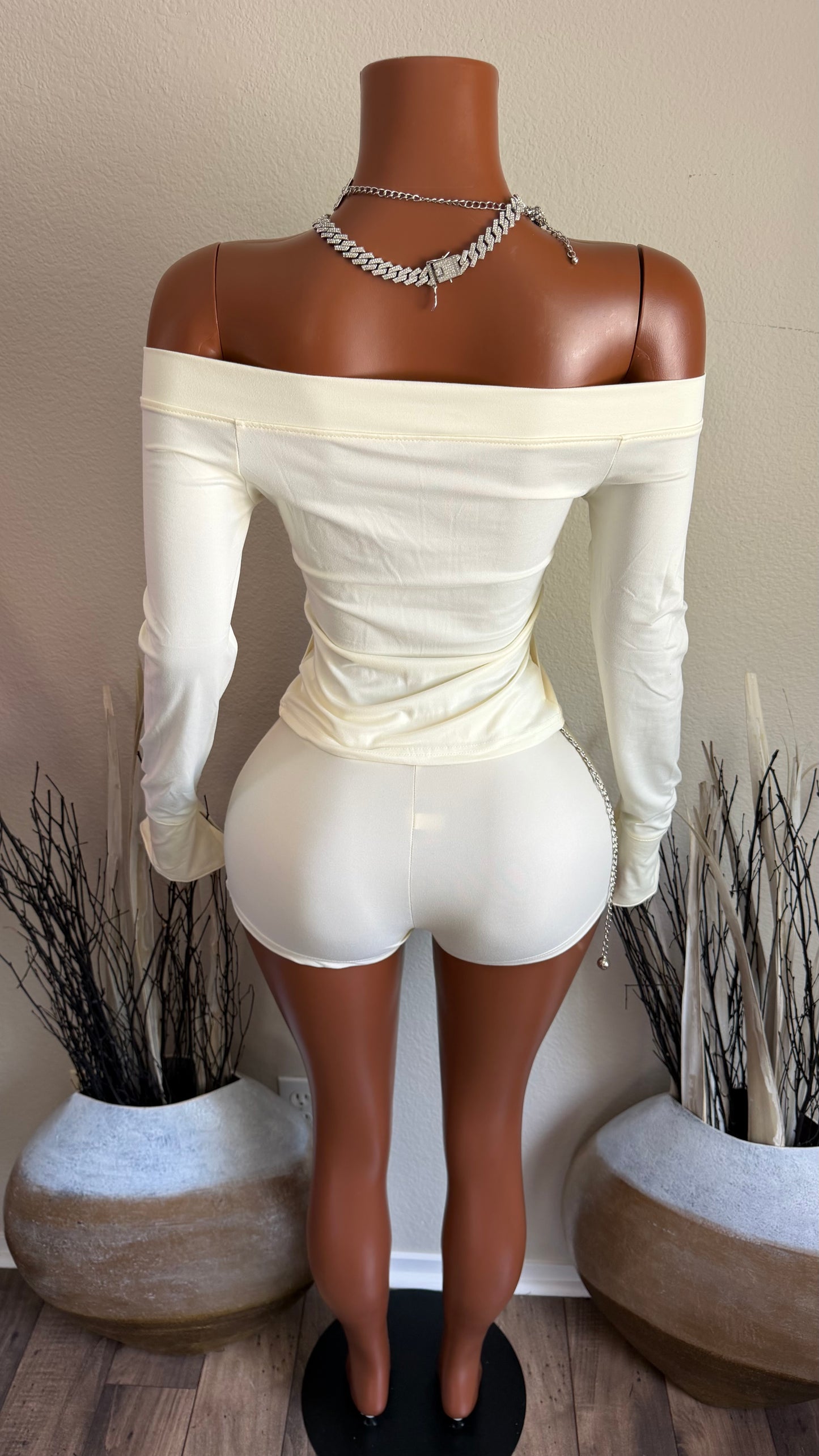 OH SO JUICY SKORT SET (CREAM)