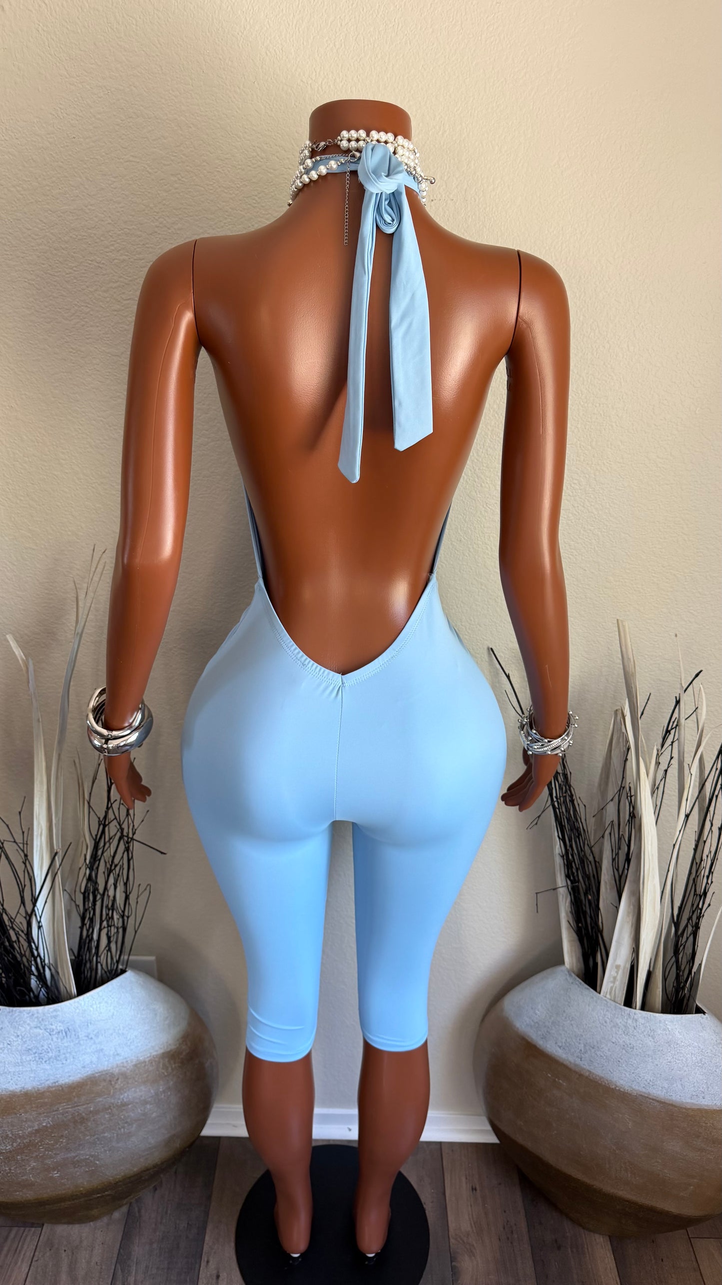 ELEVATED MOOD ROMPER (LT. BLUE)