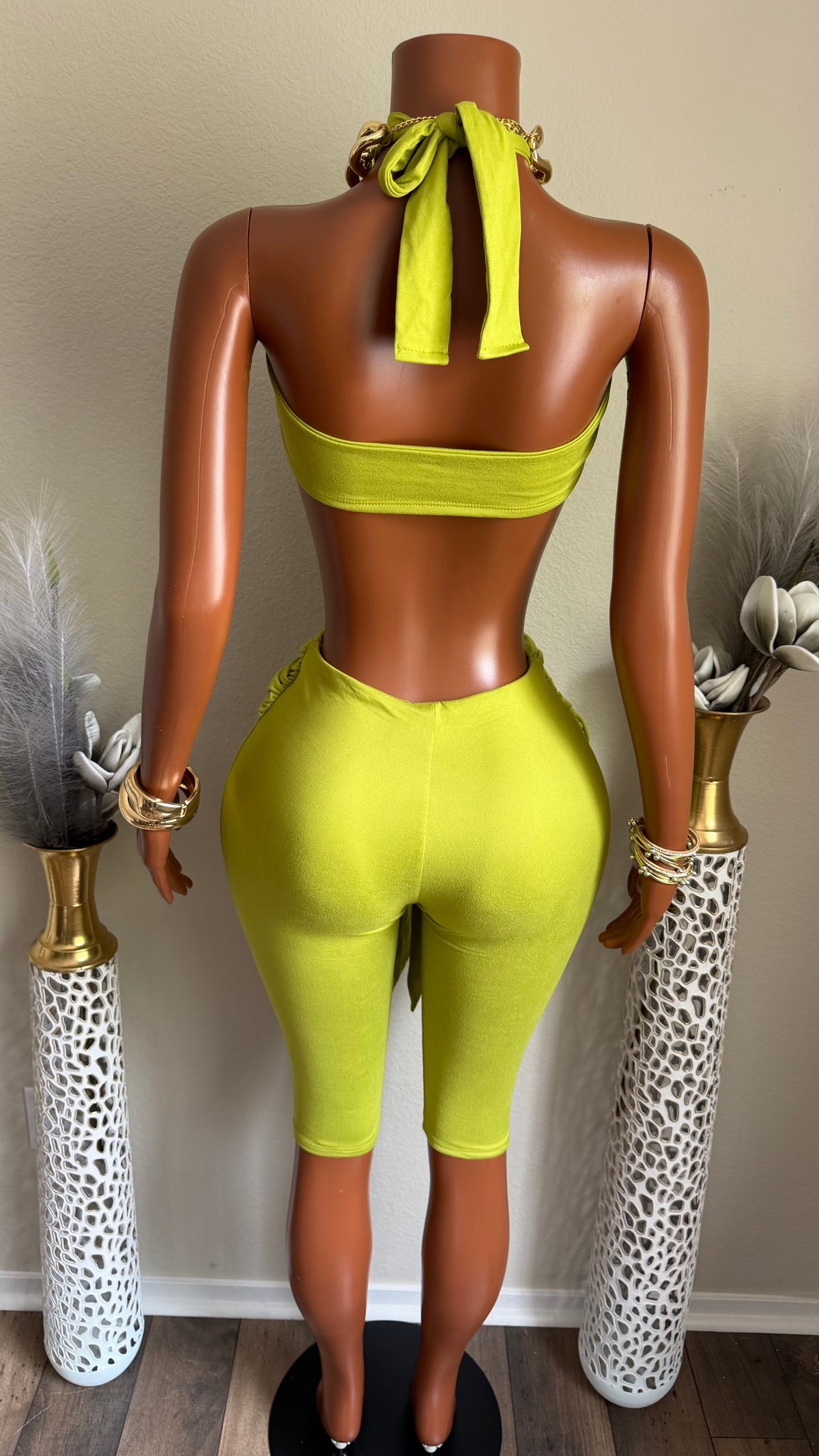 PRETTY PROBLEM ROMPER (MOSS GREEN)