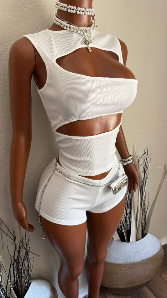 BODY LANGUAGE 2 PIECE SET (WHITE)