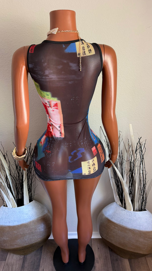 TOKYO MESH MINI DRESS