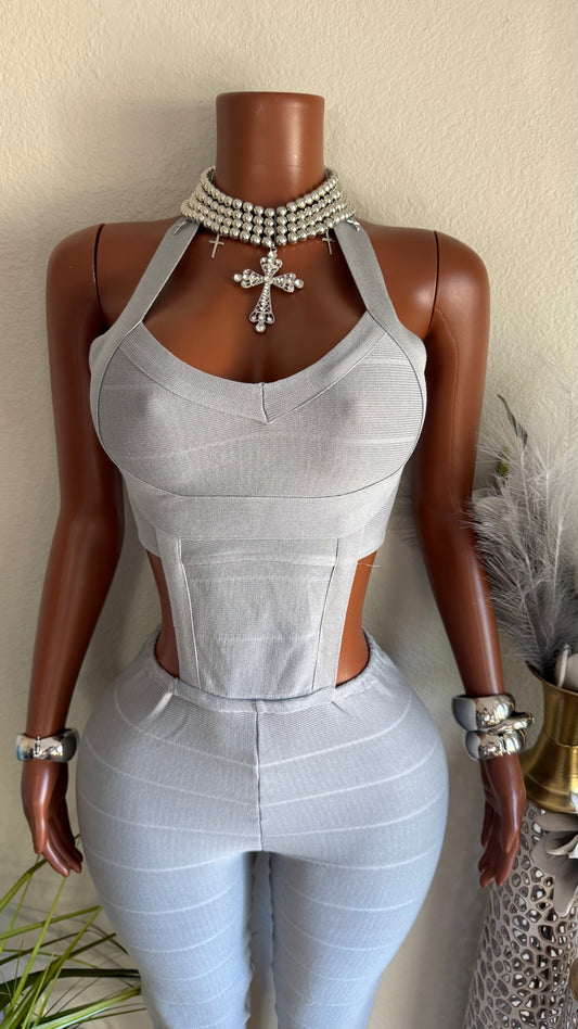 BODY GOALS JUMPSUIT (GREY)