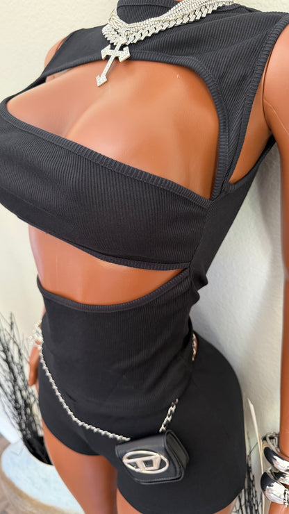 BODY LANGUAGE 2 PIECE SET (BLACK)