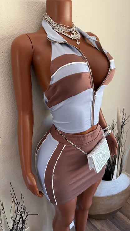 URBAN PACE 2 PIECE SET (BROWN/BLUE)
