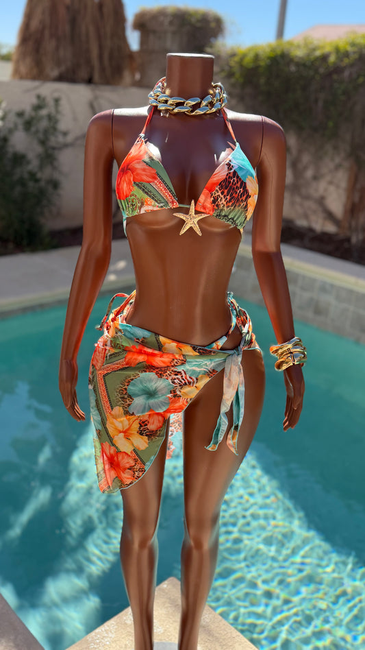 COASTAL CUTIE 3 PIECE SWIMWEAR