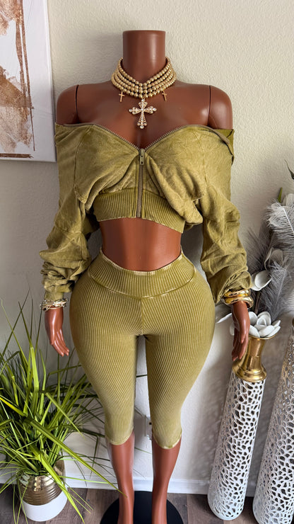 NO INTRODUCTION CAPRI SET (GREEN)