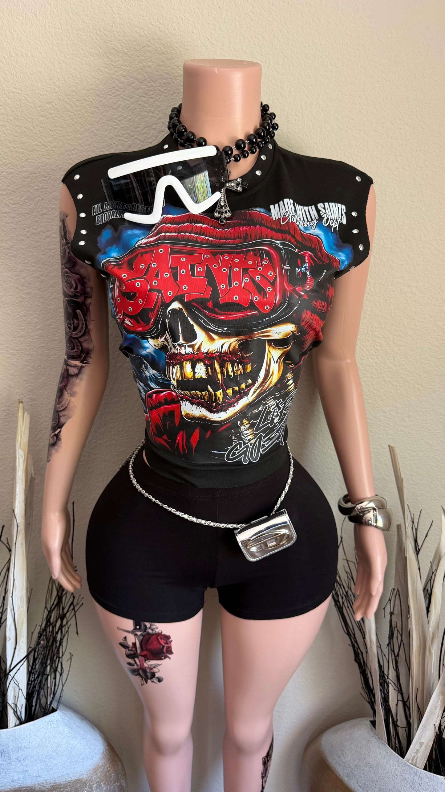 SAVAGE BONES SHORT SET