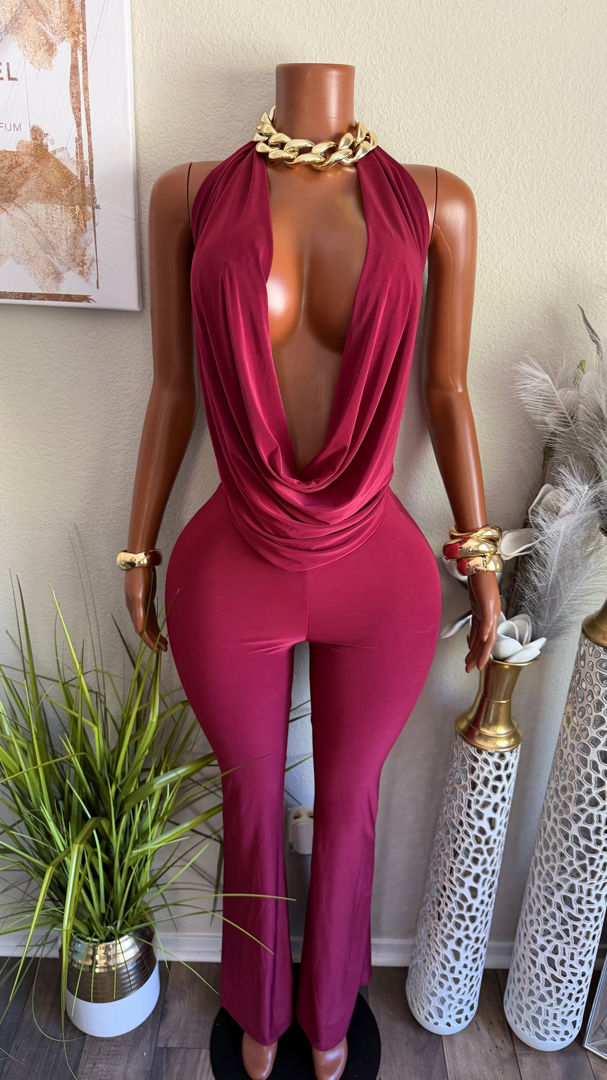 SWEET DELUXE 2 PIECE SET (BURGUNDY)