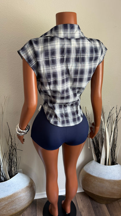 CHECKMATE CUTIE 2 PIECE SET (NAVY)