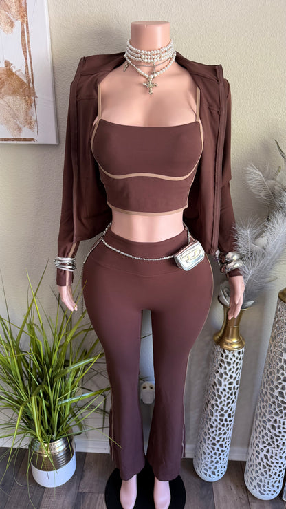 GO MODE 3 PIECE SET (BROWN)
