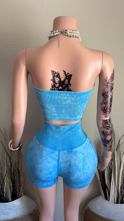 FLEX APPEAL ACID WASH SET (SKY BLUE)