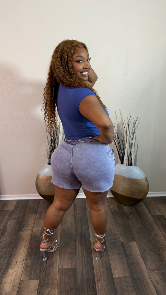 THE GO -TO SHORT SET (BLUE)