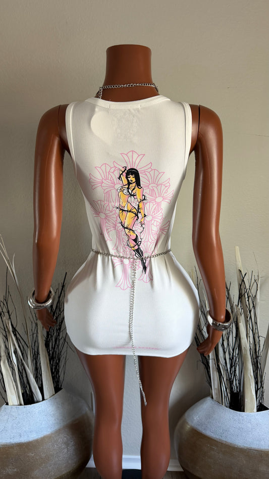 DANGEROUS DOLL DRESS (WHITE)