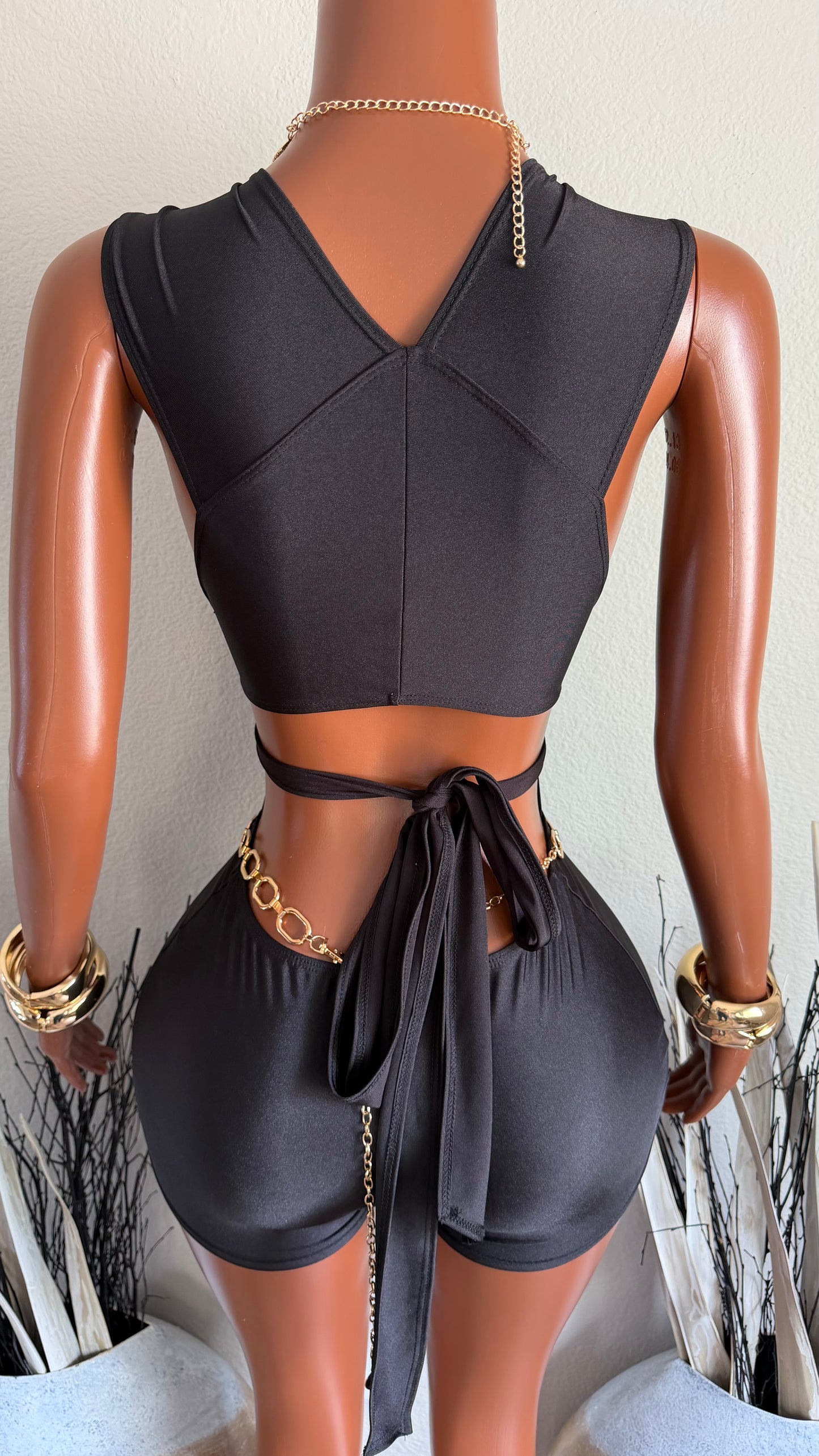 NOIR LUXE ROMPER