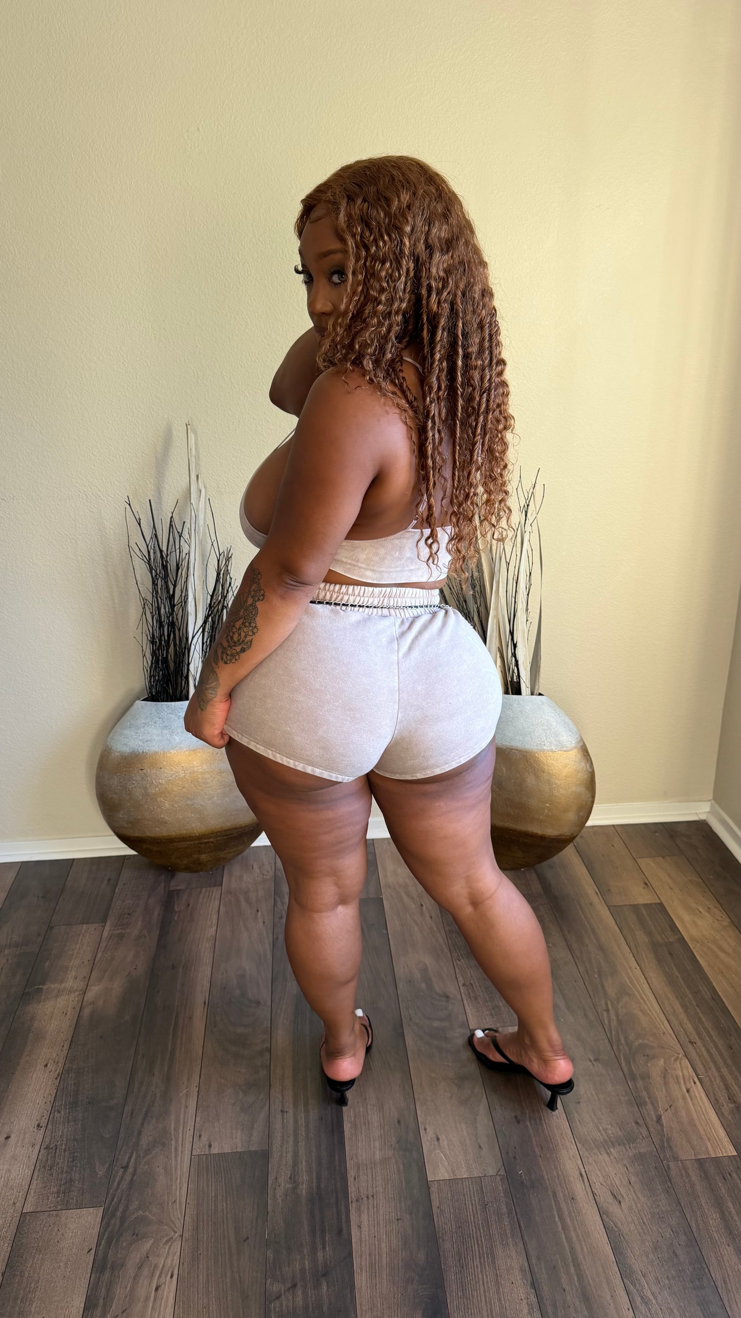 VELOCITY VIBE SHORT SET (ASH MOCHA)