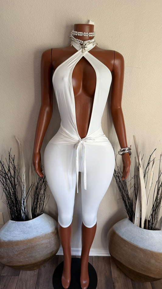 ELEVATED MOOD ROMPER (WHITE)