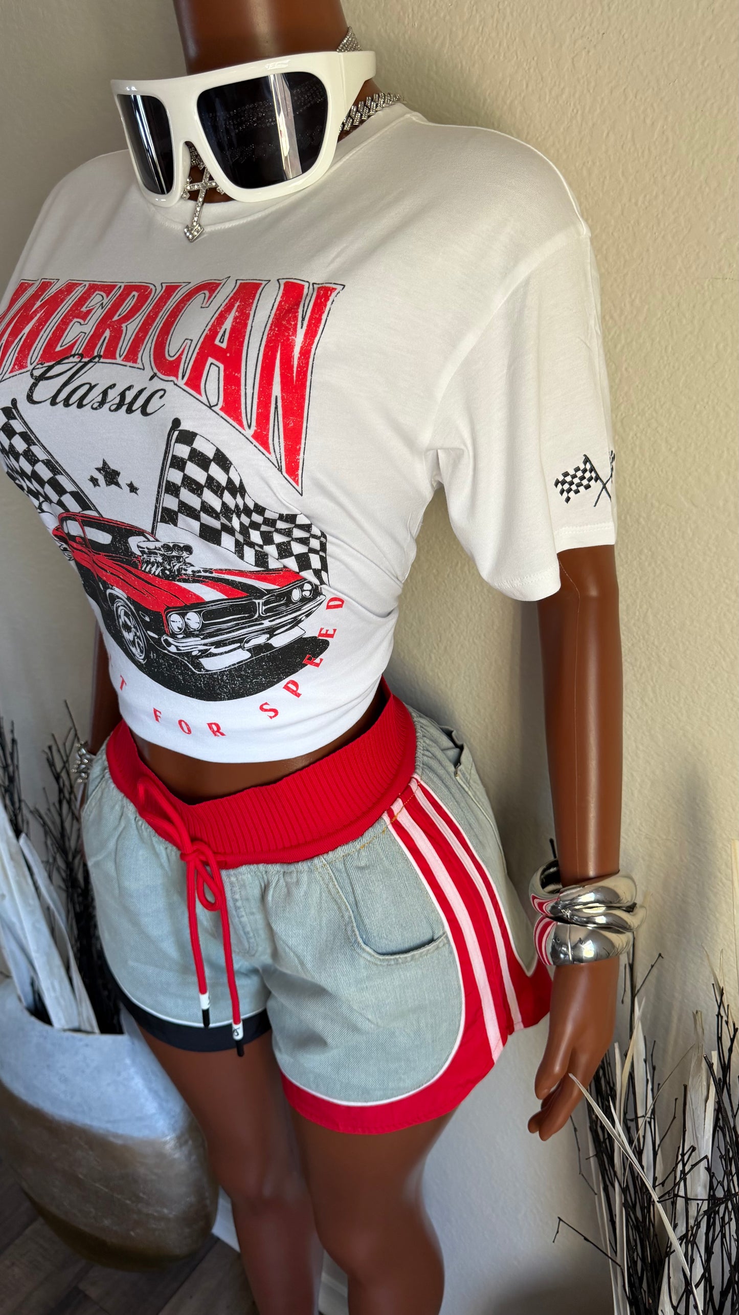 NO MEDIOCRE DENIM SHORTS