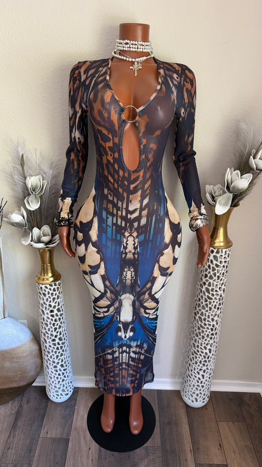 BUTTERFLY EFFECT DRESS (BLUE)