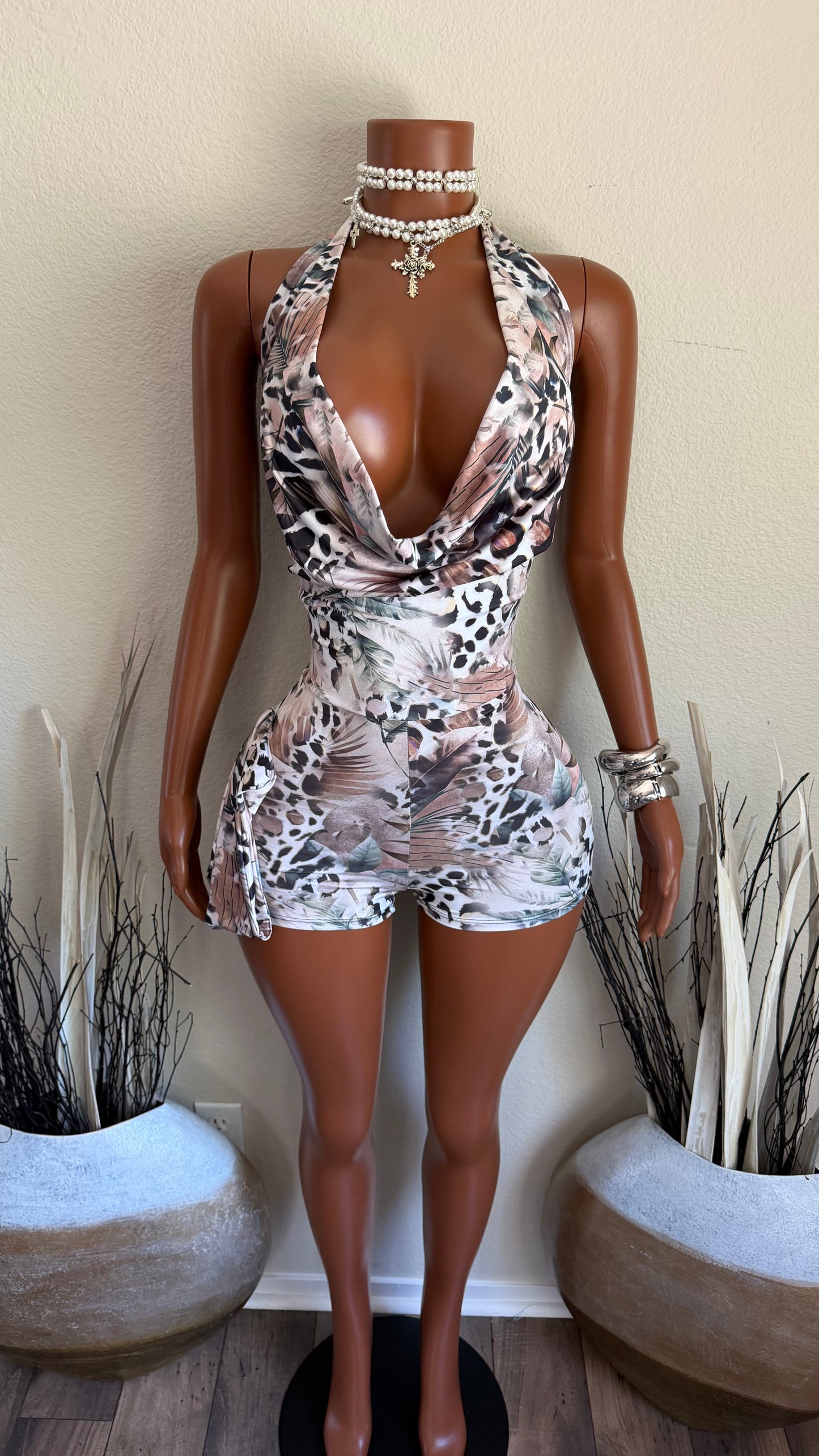 UNTAMED TREASURE ROMPER w/HEADBAND