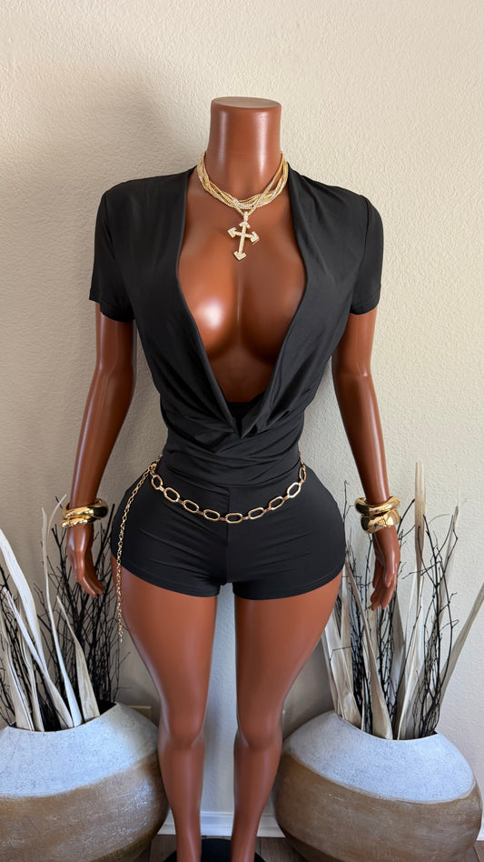 GRAND AFFAIR ROMPER (BLACK)