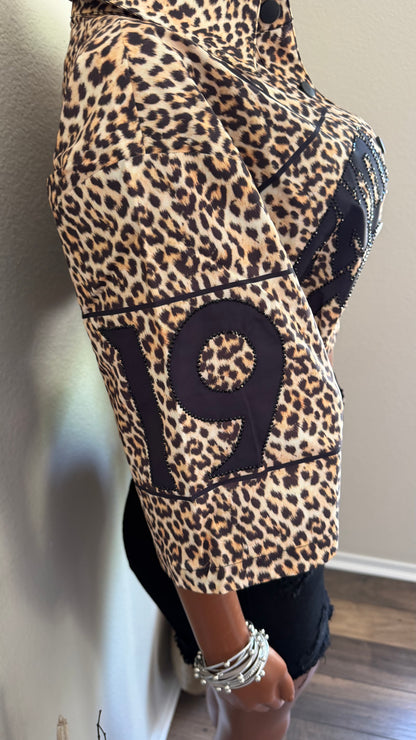 LEOPARD SEASON CROPPED JACKET