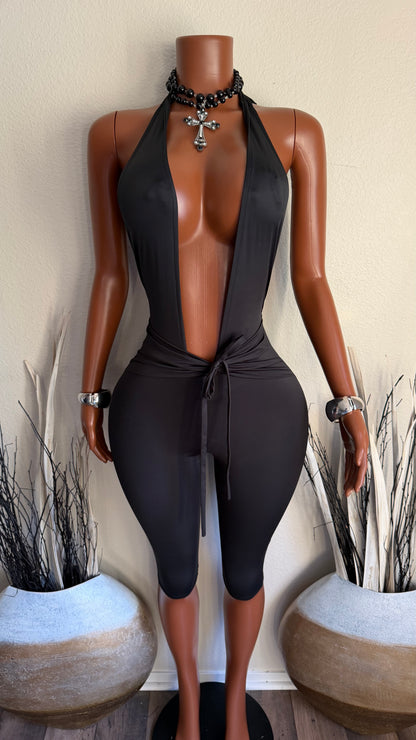 ELEVATED MOOD ROMPER (BLACK)