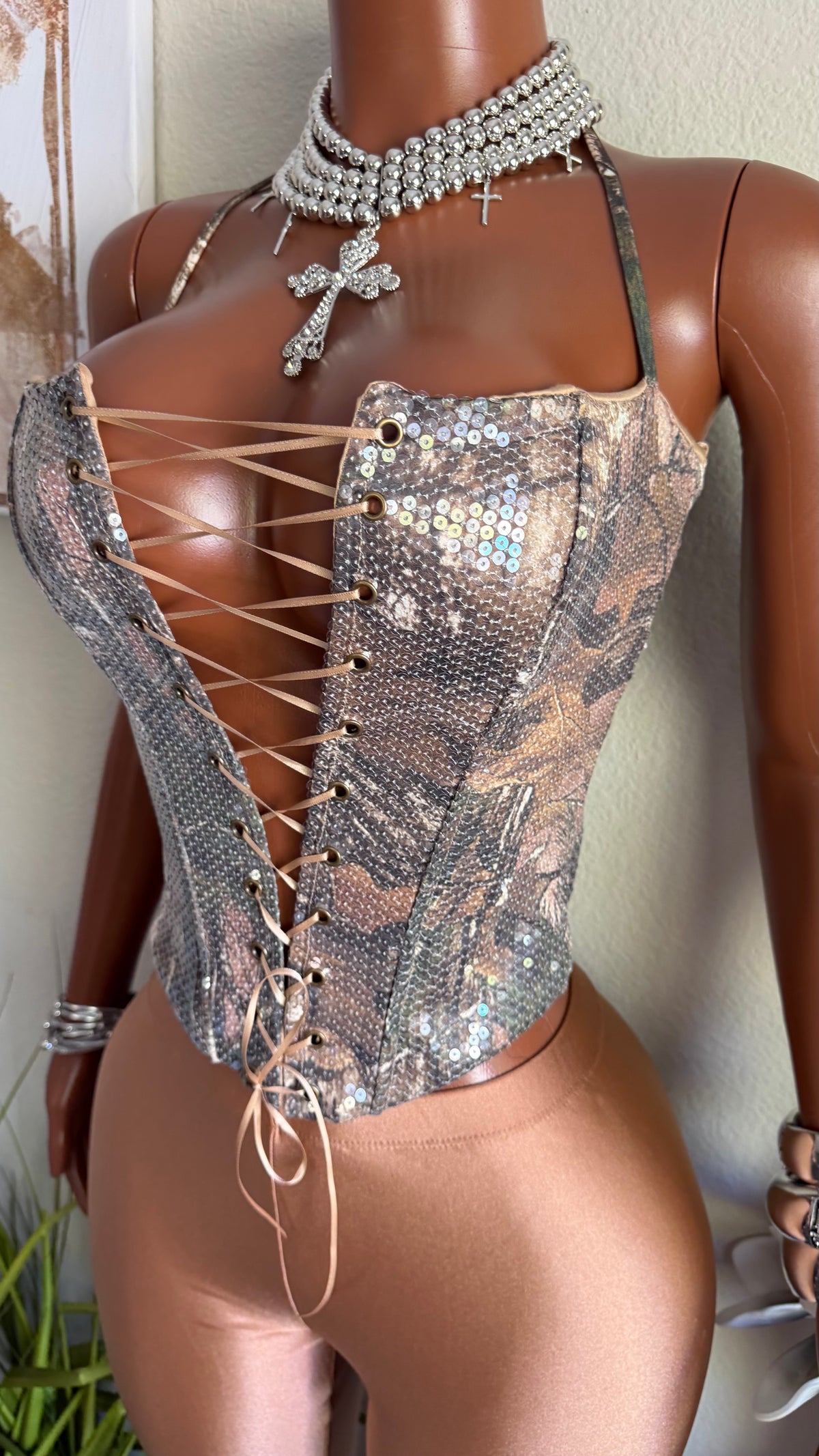 BROWN SUGAR CORSET SET
