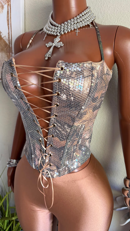 BROWN SUGAR CORSET SET