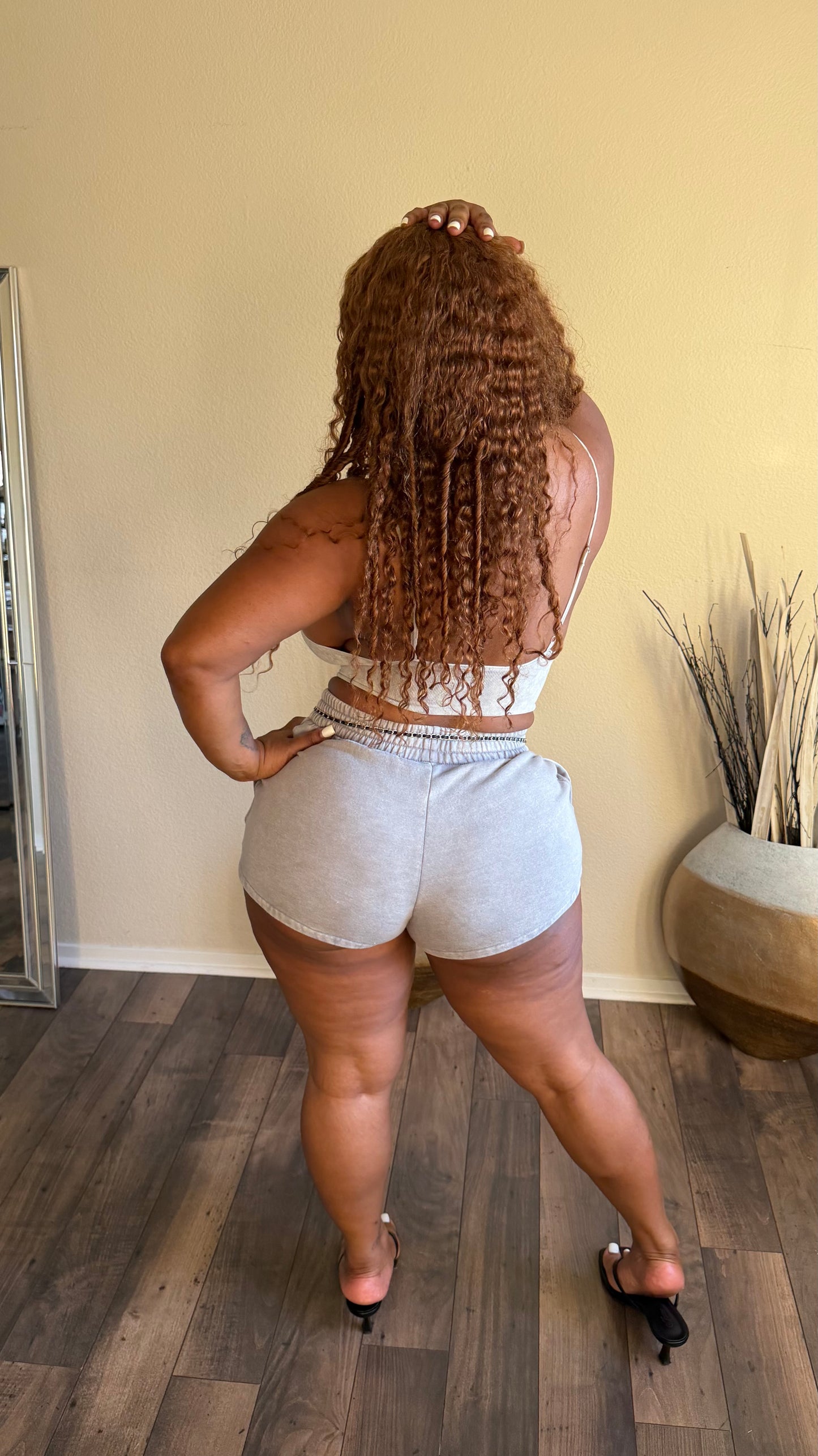 VELOCITY VIBE SHORT SET (GREY)