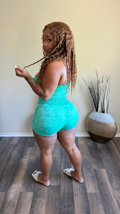 FLEX APPEAL ACID WASH SET (GREEN)