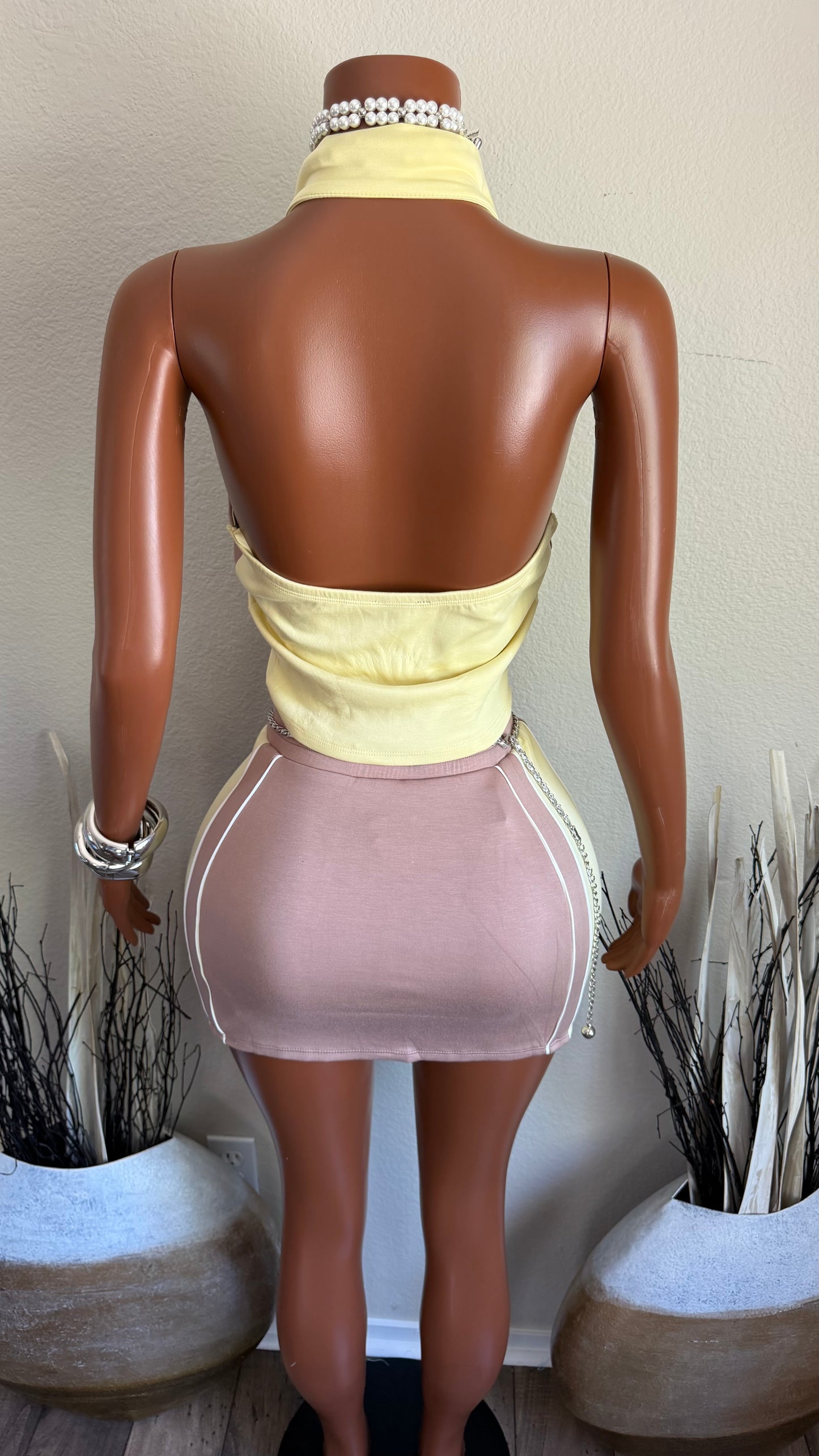 URBAN PACE 2 PIECE SET (LT. YELLOW/BROWN)