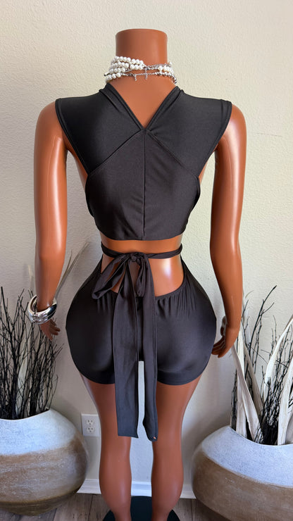 NOIR LUXE ROMPER