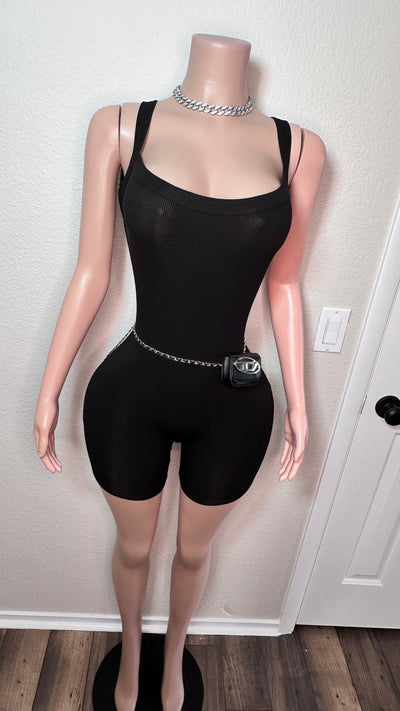 BACK OUT ROMPER (BLACK) Couture For You