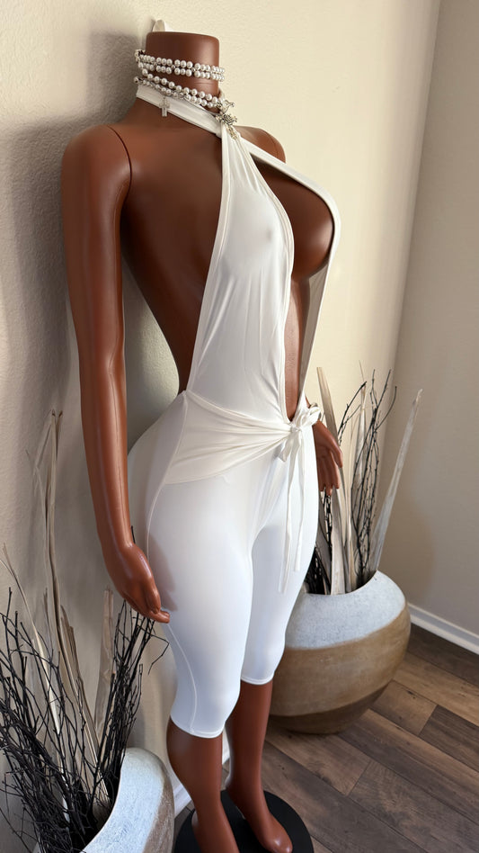 ELEVATED MOOD ROMPER (WHITE)