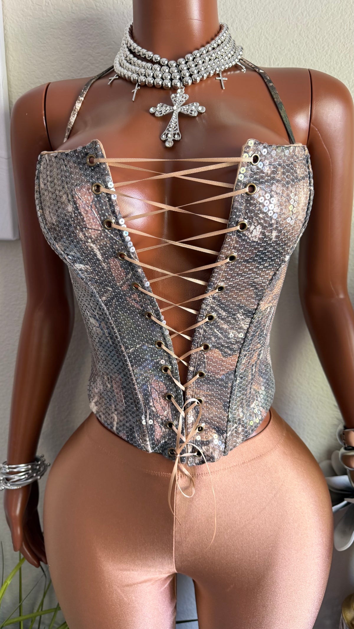 BROWN SUGAR CORSET SET