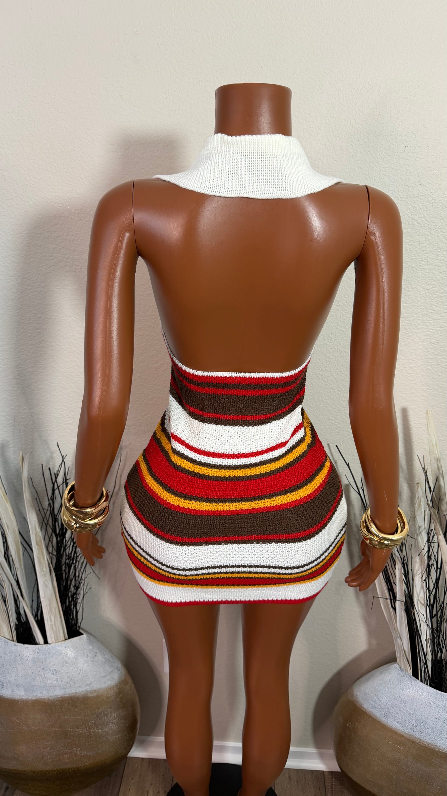 SWEET GIRL DRESS (BROWN)