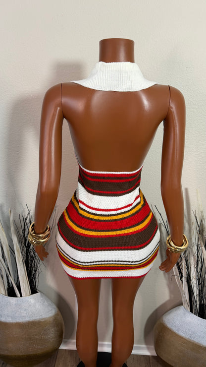 SWEET GIRL DRESS (BROWN)
