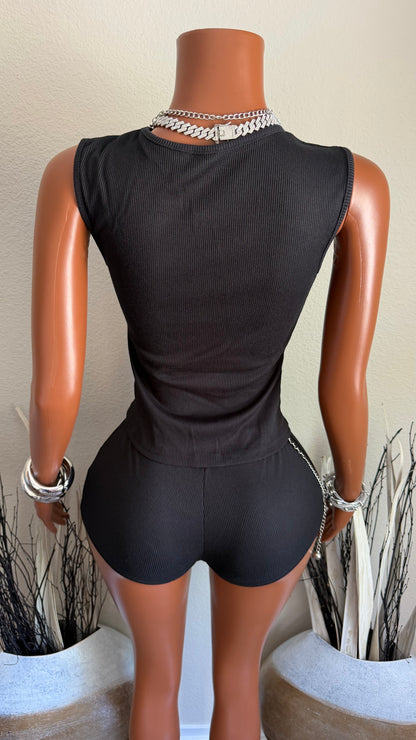 BODY LANGUAGE 2 PIECE SET (BLACK)