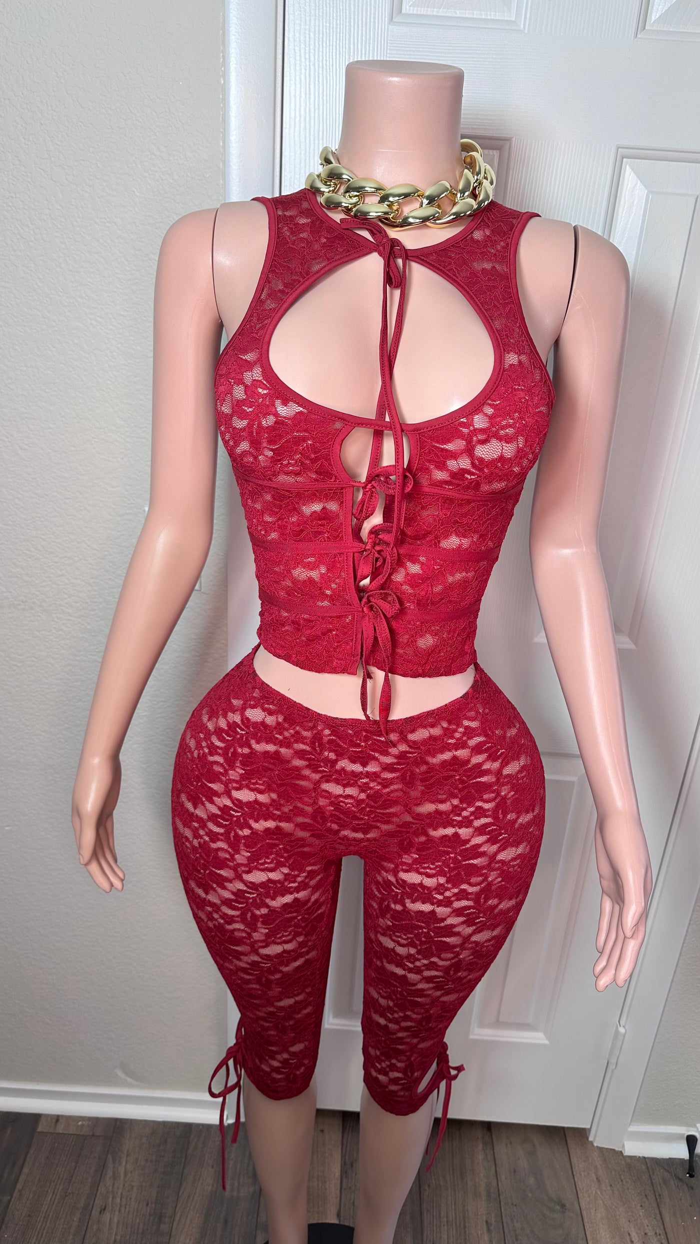 CAUSE A SCENE SET (BURGUNDY) Couture For You