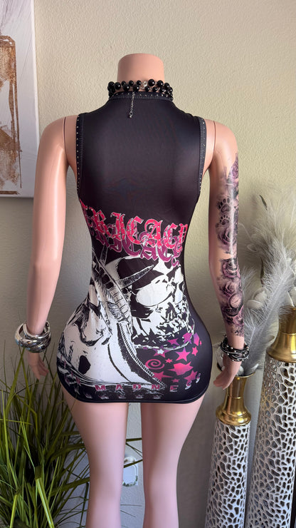 MONROE GRAFFITI MINI DRESS