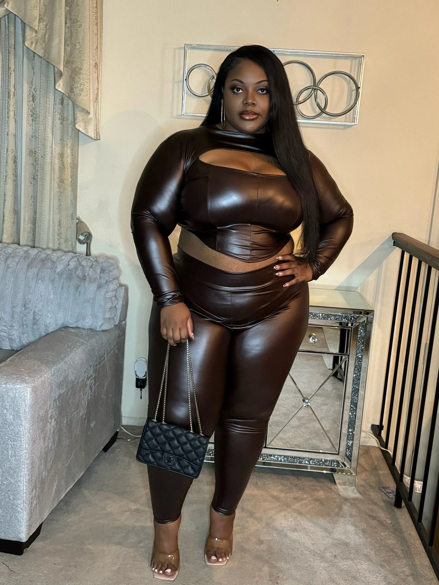 CHOCOLATE DELIGHT FAUX LEATHER SET Couture For You