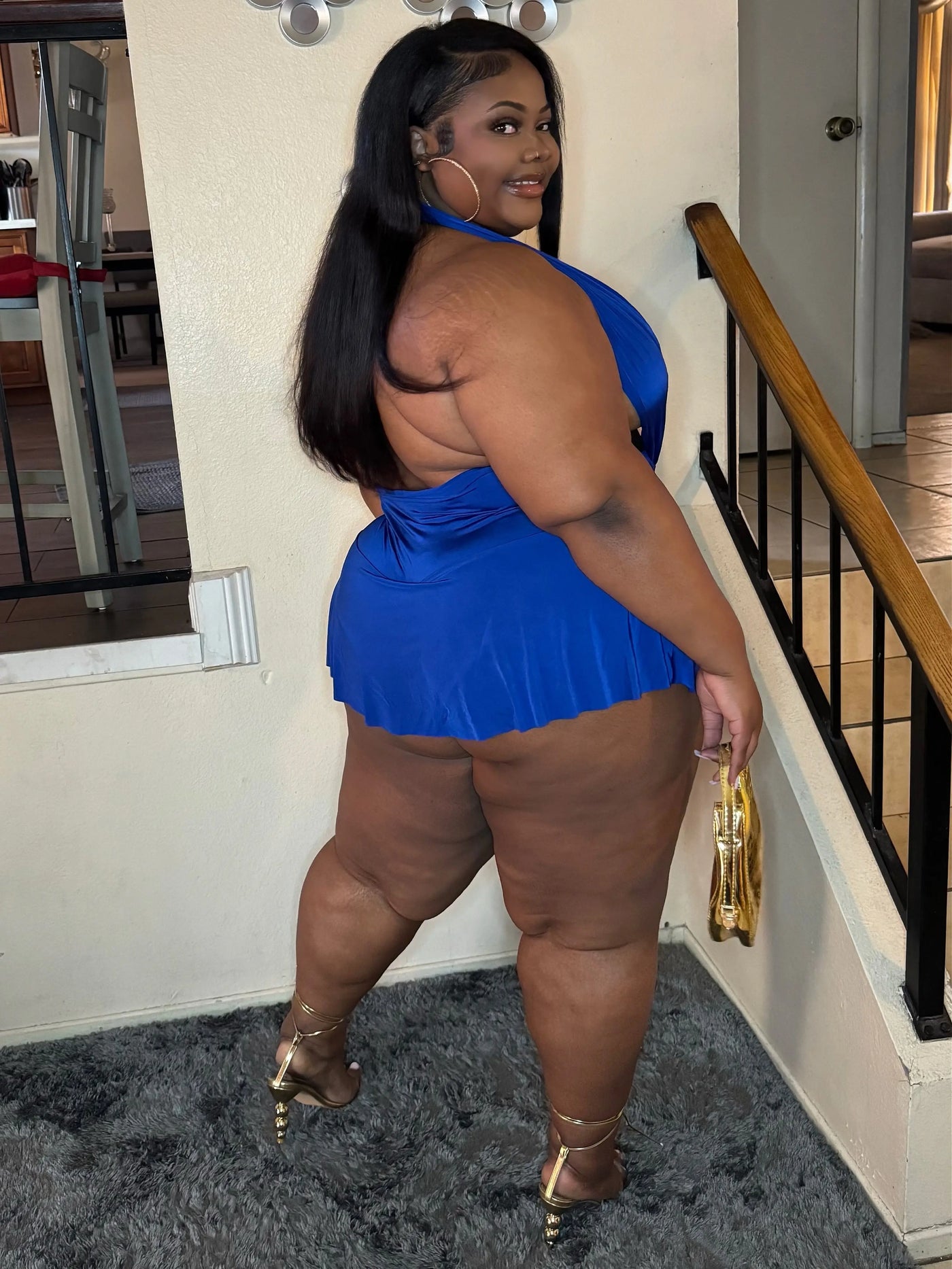 CYN ROMPER DRESS (ROYAL BLUE) Couture For You