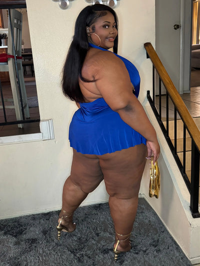 CYN ROMPER DRESS (ROYAL BLUE) Couture For You