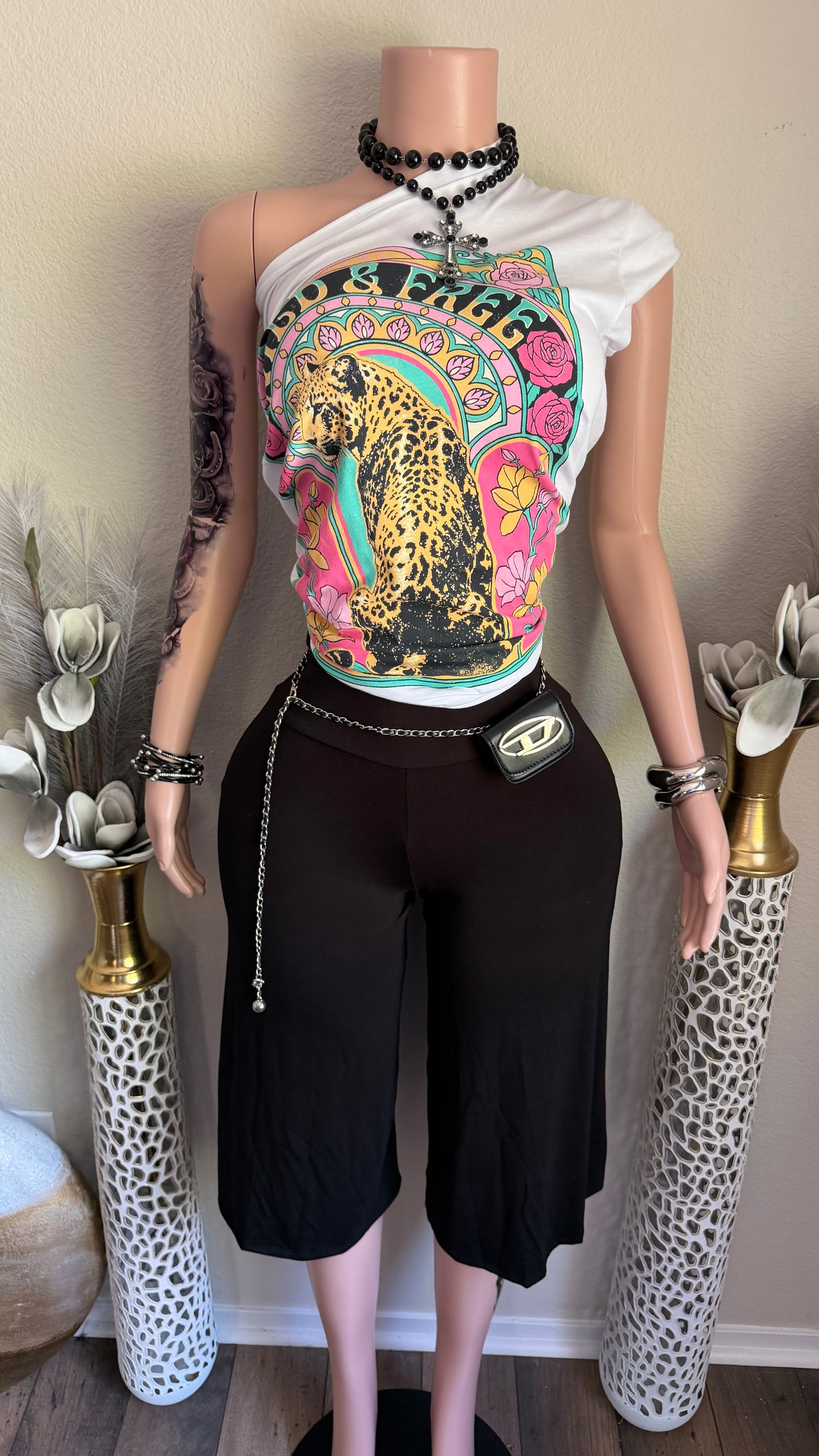 EASY BREEZY GAUCHOS (BLACK)