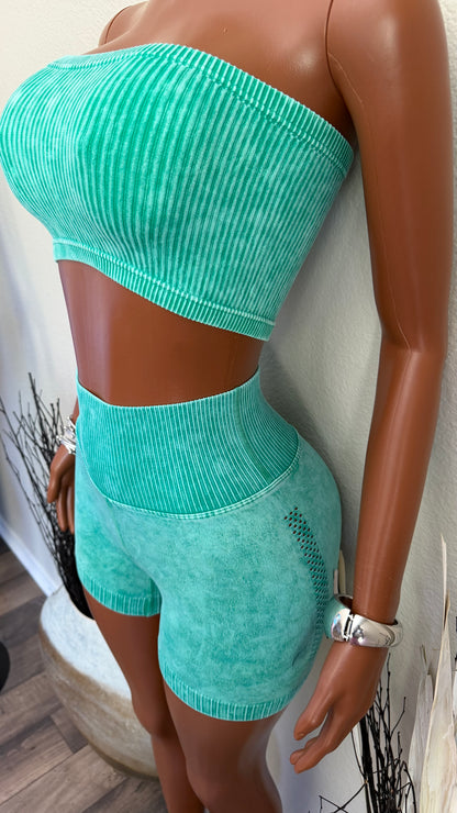 FLEX APPEAL ACID WASH SET (GREEN)