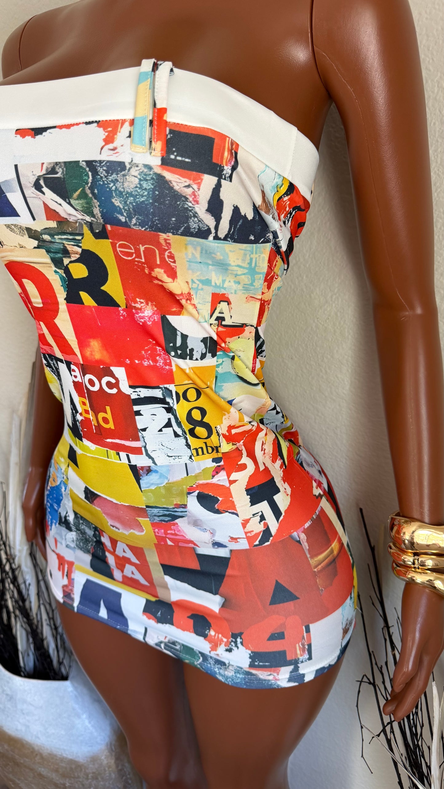 PAINTED INSTINCT MINI DRESS