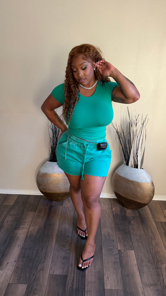 THE GO-TO SHORT SET (GREEN)